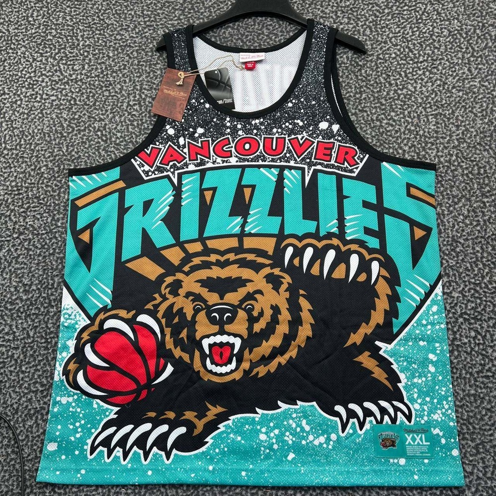 Vancouver Grizzlies Jersey Shirt Men XXL Mitchell & Ness NBA Sleeveless New 2XL